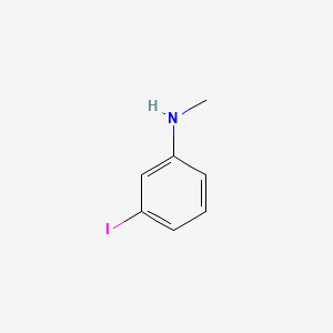 molecular formula C7H8IN B1600550 苯胺，3-碘-N-甲基- CAS No. 61829-42-3