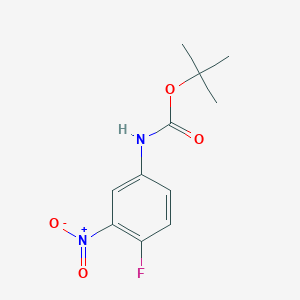 molecular formula C11H13FN2O4 B1600553 Tert-butyl 4-fluoro-3-nitrophenylcarbamate CAS No. 332370-72-6