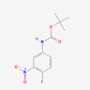 B1600553 Tert-butyl 4-fluoro-3-nitrophenylcarbamate CAS No. 332370-72-6