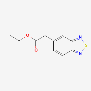 molecular formula C10H10N2O2S B1600555 Ethyl 2-(2,1,3-benzothiadiazol-5-yl)acetate CAS No. 195505-47-6