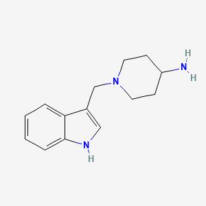 molecular formula C14H19N3 B1600558 1-(1H-indol-3-ylmethyl)piperidin-4-amine CAS No. 72807-18-2
