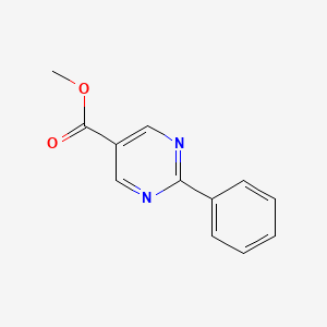 molecular formula C12H10N2O2 B1600561 Methyl 2-phenylpyrimidine-5-carboxylate CAS No. 64074-29-9