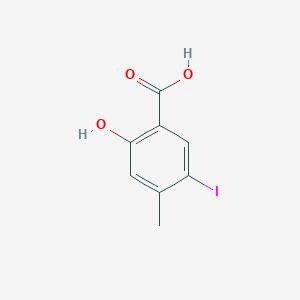 molecular formula C8H7IO3 B1600567 2-羟基-5-碘-4-甲基苯甲酸 CAS No. 850146-83-7
