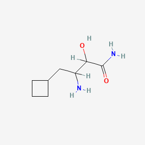 molecular formula C8H16N2O2 B1600569 3-Amino-4-cyclobutyl-2-hydroxybutanamide CAS No. 746598-16-3