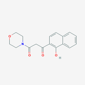 molecular formula C17H17NO4 B1600574 1-(1-Hydroxynaphthalen-2-YL)-3-morpholinopropane-1,3-dione CAS No. 503469-16-7