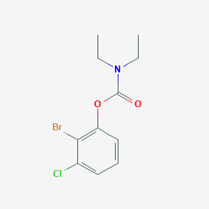 molecular formula C11H13BrClNO2 B1600578 2-Bromo-3-chlorophenyl N,N-diethylcarbamate CAS No. 863870-78-4