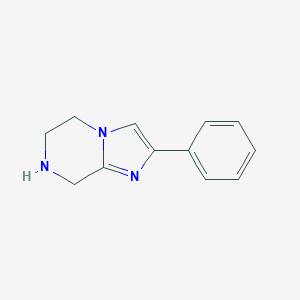 molecular formula C12H13N3 B160058 2-Phenyl-5,6,7,8-tetrahydroimidazo[1,2-a]pyrazine CAS No. 126052-29-7
