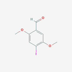 molecular formula C9H9IO3 B1600581 4-碘-2,5-二甲氧基苯甲醛 CAS No. 90064-47-4