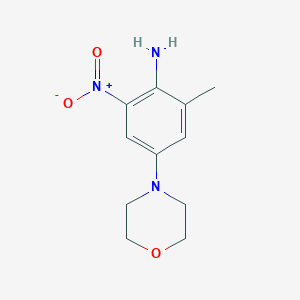 molecular formula C11H15N3O3 B1600584 2-Methyl-4-morpholino-6-nitroaniline CAS No. 468741-20-0