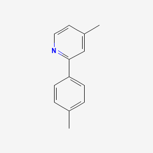 molecular formula C13H13N B1600588 4-Methyl-2-p-tolyl-pyridine CAS No. 80635-92-3