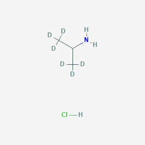 molecular formula C3H10ClN B160059 Iso-propyl-1,1,1,3,3,3-D6-amine hcl CAS No. 126794-59-0