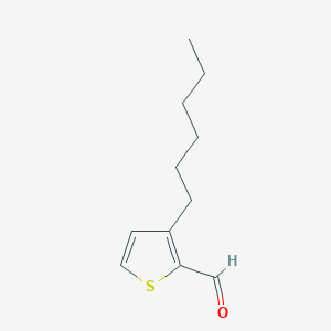 B1600594 3-Hexylthiophene-2-carbaldehyde CAS No. 222554-28-1