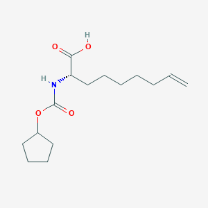 molecular formula C15H25NO4 B1600604 (S)-2-Cyclopentyloxycarbonylamino-non-8-enoic acid CAS No. 769167-55-7