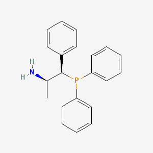 molecular formula C21H22NP B1600606 (1R,2R)-1-(Diphenylphosphino)-1-phenylpropan-2-amine CAS No. 799297-44-2