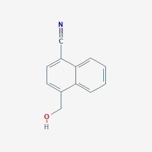 molecular formula C12H9NO B1600610 4-(Hydroxymethyl)naphthalene-1-carbonitrile CAS No. 79996-90-0