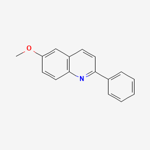 molecular formula C16H13NO B1600625 6-Methoxy-2-phenylquinoline CAS No. 4789-73-5