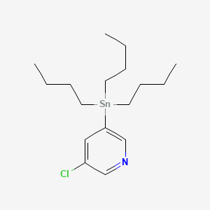 molecular formula C17H30ClNSn B1600630 5-Chloro-3-(tributylstannyl)pyridine CAS No. 206115-67-5