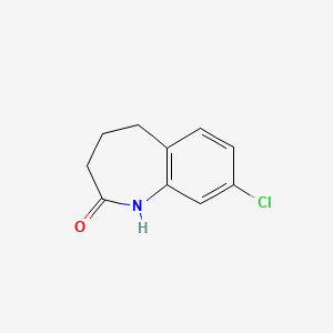 molecular formula C10H10ClNO B1600640 8-chloro-1,3,4,5-tetrahydro-2H-1-benzazepin-2-one CAS No. 22246-78-2