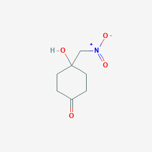 molecular formula C7H11NO4 B1600642 4-Hydroxy-4-(nitromethyl)cyclohexanone CAS No. 87875-48-7