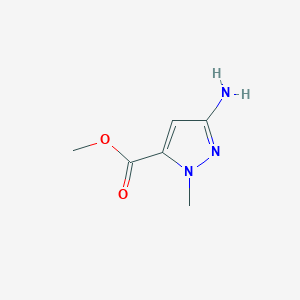 molecular formula C6H9N3O2 B1600646 3-氨基-1-甲基-1H-吡唑-5-甲酸甲酯 CAS No. 89088-56-2