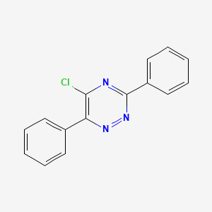 molecular formula C15H10ClN3 B1600651 5-Chloro-3,6-diphenyl-1,2,4-triazine CAS No. 94398-27-3