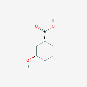 molecular formula C7H12O3 B1600654 (1r,3s)-3-Hydroxycyclohexane-1-carboxylic acid CAS No. 21531-44-2