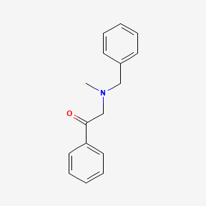 molecular formula C16H17NO B1600658 2-[Benzyl(methyl)amino]-1-phenylethanone CAS No. 33350-26-4