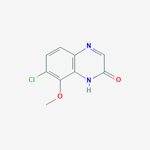 molecular formula C9H7ClN2O2 B1600664 7-氯-8-甲氧基喹喔啉-2-醇 CAS No. 347162-21-4