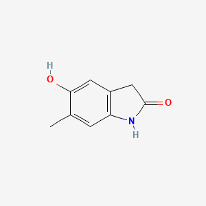molecular formula C9H9NO2 B1600665 5-Hydroxy-6-methylindolin-2-one CAS No. 439911-02-1