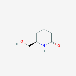 molecular formula C6H11NO2 B1600667 (R)-6-(Hydroxymethyl)piperidin-2-one CAS No. 213532-95-7