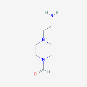 molecular formula C7H15N3O B160067 4-(2-Aminoethyl)piperazine-1-carbaldehyde CAS No. 133093-79-5