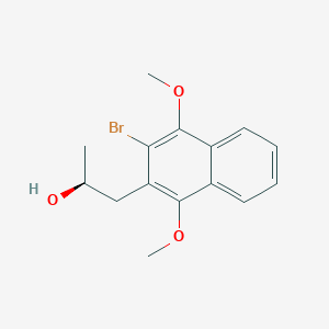 (s)-1-(3-Bromo-1,4-dimethoxy-naphthalen-2-yl)-propan-2-ol