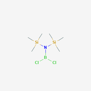 molecular formula C6H18BCl2NSi2 B1600704 Boranamine, 1,1-dichloro-N,N-bis(trimethylsilyl)- CAS No. 6591-26-0