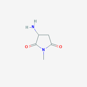 molecular formula C5H8N2O2 B1600722 3-Amino-1-methylpyrrolidine-2,5-dione CAS No. 67513-65-9