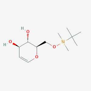 molecular formula C12H24O4Si B1600733 6-O-(叔丁基二甲基甲硅烷基)-D-葡萄糖醛 CAS No. 58871-09-3