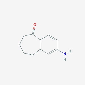 molecular formula C11H13NO B1600753 2-Amino-6,7,8,9-tetrahydro-5H-benzo[7]annulen-5-one CAS No. 3470-55-1