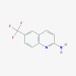 molecular formula C10H7F3N2 B1600761 6-(三氟甲基)喹啉-2-胺 CAS No. 791595-93-2
