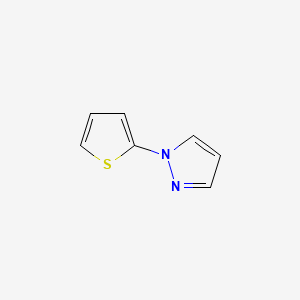 molecular formula C7H6N2S B1600766 1-(thiophen-2-yl)-1H-pyrazole CAS No. 74990-30-0