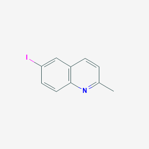 molecular formula C10H8IN B1600768 6-Iodo-2-methylquinoline CAS No. 1128-62-7