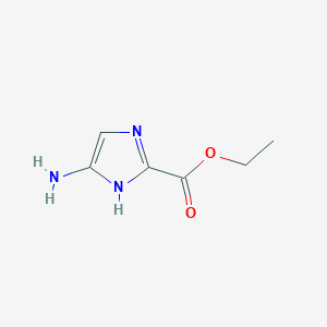molecular formula C6H9N3O2 B1600781 Ethyl 4-amino-1H-imidazole-2-carboxylate CAS No. 83566-37-4
