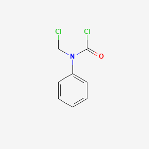 molecular formula C8H7Cl2NO B1600792 N-Chloromethyl-N-phenylcarbamoyl chloride CAS No. 52123-54-3