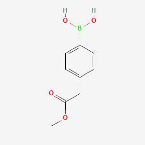 molecular formula C9H11BO4 B1600794 (4-(2-甲氧基-2-氧乙基)苯基)硼酸 CAS No. 454185-96-7