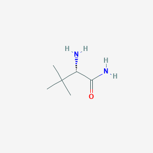 molecular formula C6H14N2O B1600796 (S)-2-Amino-3,3-dimethylbutanamide CAS No. 62965-57-5