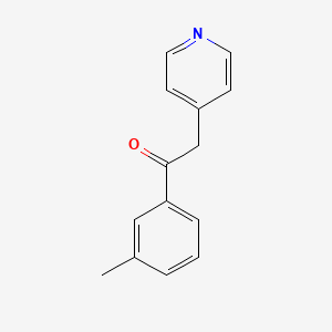 molecular formula C14H13NO B1600802 2-吡啶-4-甲基-1-间甲基苯乙酮 CAS No. 216529-53-2