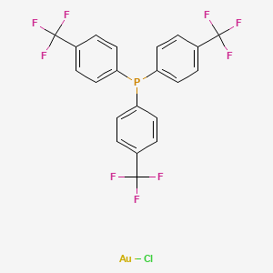 molecular formula C21H12AuClF9P B1600810 氯[三(对-三氟甲基苯基)膦]金(I) CAS No. 385815-83-8