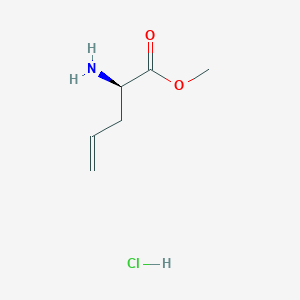 molecular formula C6H12ClNO2 B1600812 (R)-2-氨基戊-4-烯酸甲酯盐酸盐 CAS No. 217440-34-1