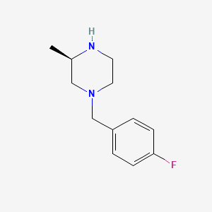 molecular formula C12H17FN2 B1600837 (r)-1-(4-氟苄基)-3-甲基哌嗪 CAS No. 422270-29-9