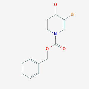 molecular formula C13H12BrNO3 B1600841 Benzyl 5-bromo-4-oxo-3,4-dihydropyridine-1(2H)-carboxylate CAS No. 865996-16-3