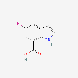 molecular formula C9H6FNO2 B1600846 5-氟-1H-吲哚-7-羧酸 CAS No. 875305-87-6