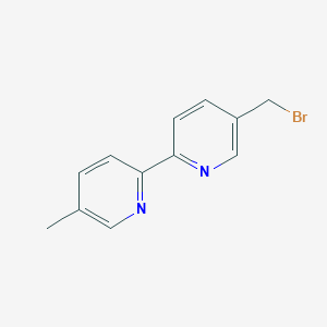 molecular formula C12H11BrN2 B1600852 2,2'-联吡啶，5-(溴甲基)-5'-甲基- CAS No. 117585-58-7